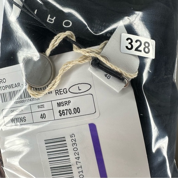 NWT IRO Lonila Ruffled Glittered Chiffon Top Size 40 Retail $670 - Picture 10 of 10